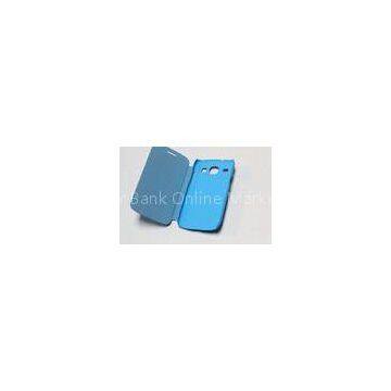 Blue Slim Leather Mobile Phone Cases For Samsung I8262 Anti-scratch