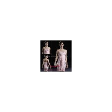 Coniefox 2011 Strapless Pink Mini Evening Dresses/Party Dresses/Prom Dresses80912