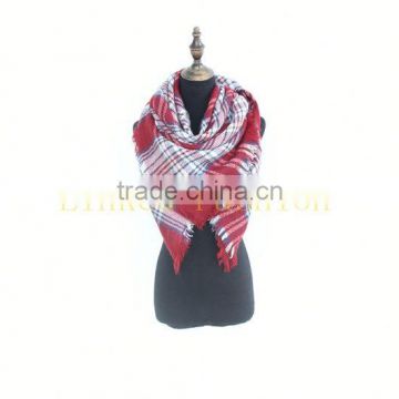 Men / Women Cable Stripe Knit 100% Pure Wool Winter Scarf