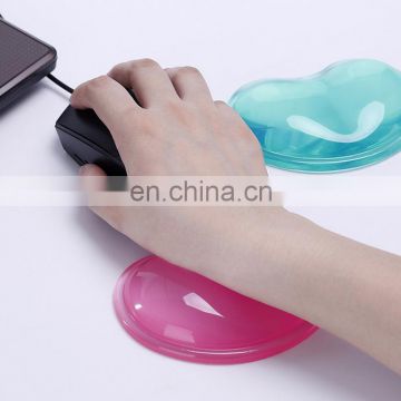 Heart-shaped Translucence Silicone Wrist Rest Cool Hand Pillow Wrist Rest #GS-04