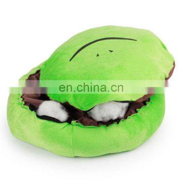 Lovely animal frog shape luxury pet bed removable washable cover pet products 2020