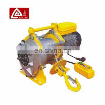 The easy use electric wire rope micro lifting winch