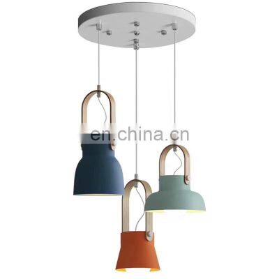 Nordic minimalist industrial retro macarons pendant light for decorate