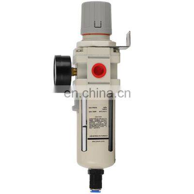 Hot Sale Pneumatic FRL Air Source Treatment Unit AW Series Auto Drain Filter and Regulator Combination With Gauge