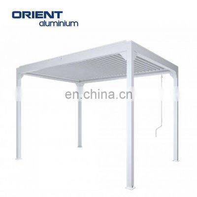 Waterproof Aluminium Louver Roof System Outdoor Gazebo Kits Garden Aluminium Pergolas