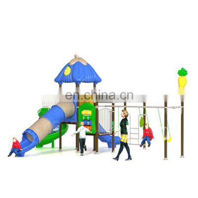 China Outdoor Kids Plastic Slide And Swing Set Plastic Sport Playground Equipment