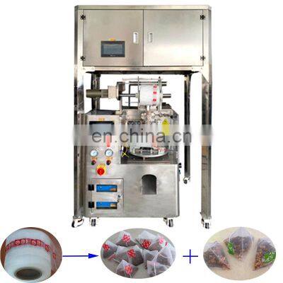 Automatic Tea  Triangle Bad Flat Bag Packing Machine  with Outer Envelope Price