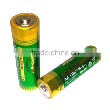 Super Alkaline AA Battery, LR6 dry battery
