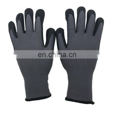 nitrile foam coated work gloves nitrile coated gloves nylon safety gloves