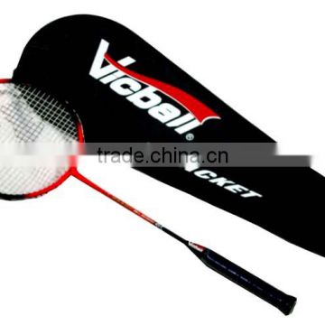 Customized logo high quality cheap carbon graphite lining badminton racket