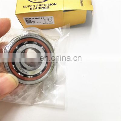 Supper High Precision 7203CTYNDBLP5 Angular Ball Bearing 7203CTYNDBLP5 Single Row or Double Row bearing size 17*40*12mm in stock