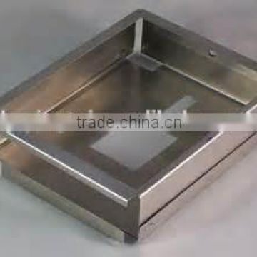 Cold galvanized sheet metal parts for machine parts