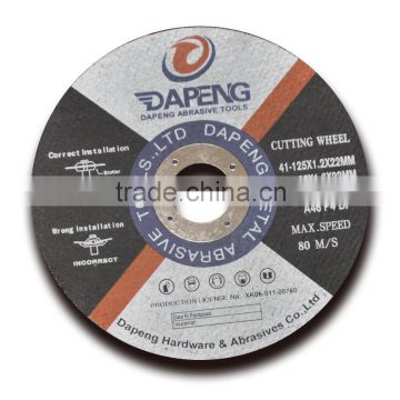 125x1.0x22mm Resin cutting disc for metal purpose