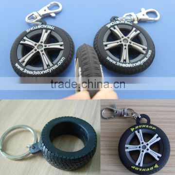 hot 3D tyre keychain keyring gifts