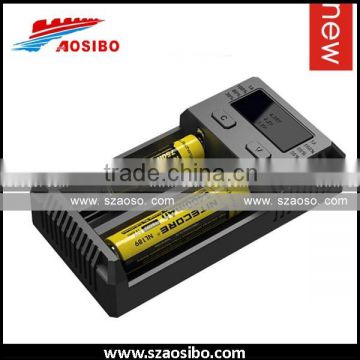 2016 New hot selling good quality wholesale nitecore i2 us home travel charger for rechargeable 18650
