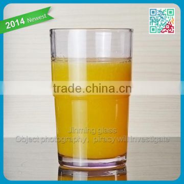High quality 14oz Clear Glass Juice Cup Stemless Water Glass Cheap Drinking Glass Wholesale