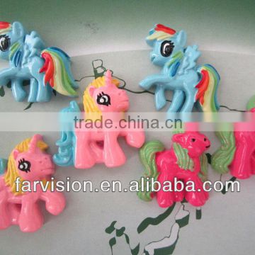 Cute horse -DIY flat back resin cabochon for phone decoration