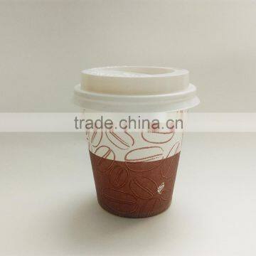 Disposable coffee cups with lid /paper cup of tea 7oz