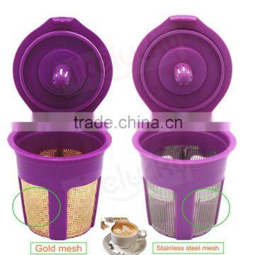 Top quality reusable k cup, stainless steel reusable k-cup, reusable k cup coffee filter pod