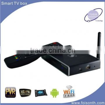Stylish design quad core android smart tv box F8 with os android 4.4 amlogic s812