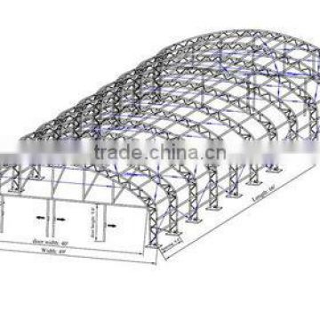 ISO9001 standard large span galvanized steel structure workshop/warehouse/building