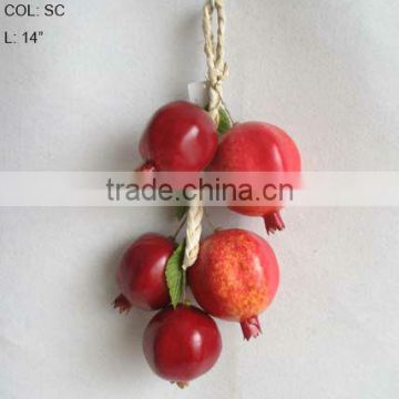 2013 New Artificial Fruits Fake Pomegranate 14 inch Artificial Pom String