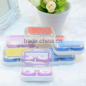 Contact Lens Case, contact lens box, lovely bubble contact lens case,mini pure and simple color contact lens case pocket size