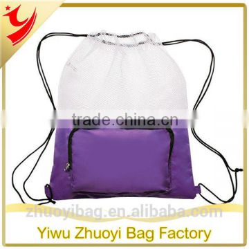 Promotional Mesh Drawstring Bags for Sports Backpakcs