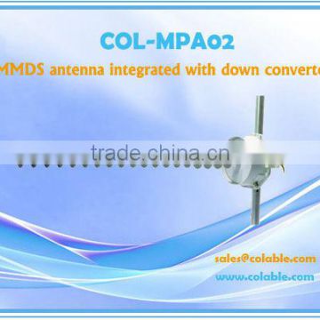 COL-MPA02 MMDS antenna integrated with down converter,MMDS receiving antenna with down converter
