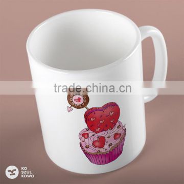 2016 Custom Design Cup Mug Glass Print Logo Slogan Sublimation OEM printing service