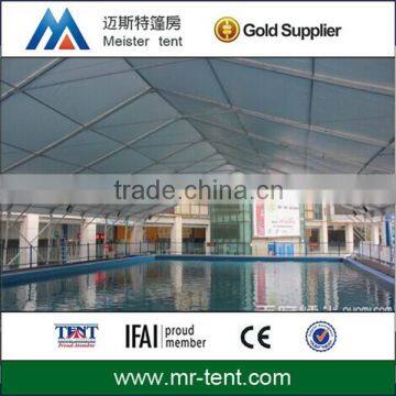 Large standard aluminum pool tent with heavy duty frame