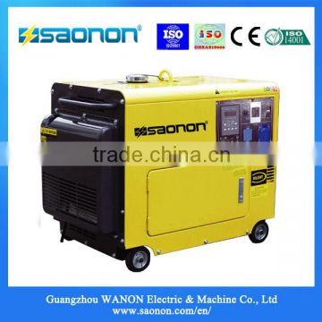 CE ISO approved 6kva Electric Portable home use Diesel Generator Set for sale