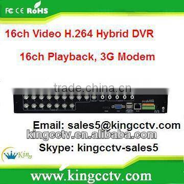 16ch Cheap Hybrid dvr ready h 264