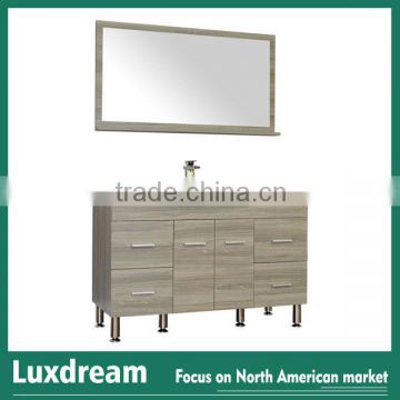 America hot sales Grey wooden melamine bathroom vanity from china
