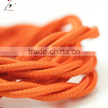 2/3 core Round Textile Electrical Wire Color Braided Wire Fabric Cable