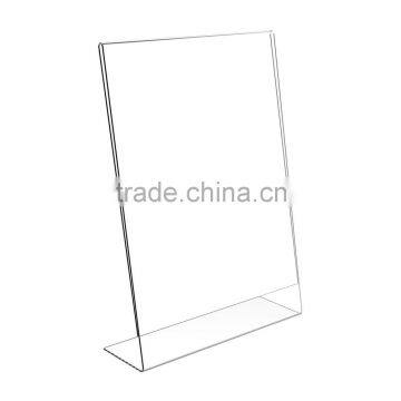 slant acrylic standing menu holder or acrylic menu stand