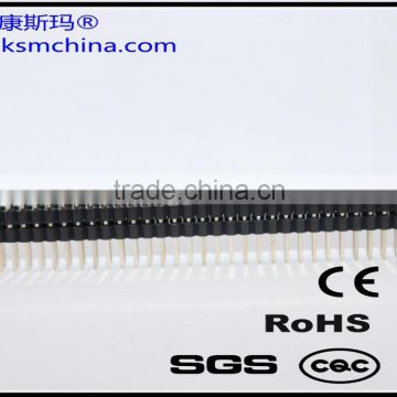 2.54mm double plastic double row pin male header connector(pin length15mm)