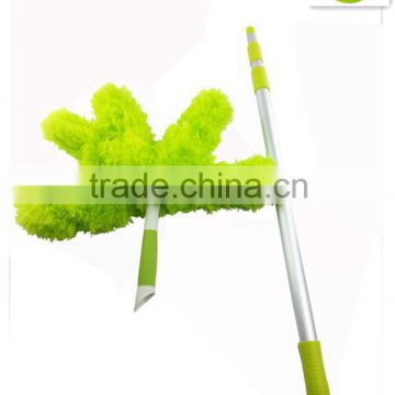 long telescopic handle microfiber 360 green flexible duster