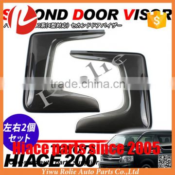 Toyota hiace type 4 2014-2016 sliding door small window wind shield visor rain guard