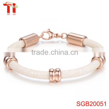 6mm genuine white stingray leather bracelet emoji bracelet fit bit bracelet bracelet women