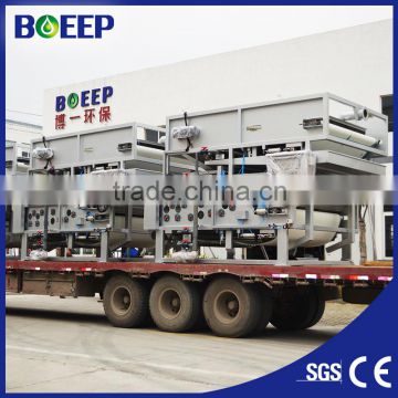 large slurry dewatering belt filter press