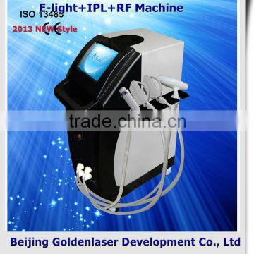Multifunction 2013 Multifunctional Beauty Equipment E-light+IPL+RF Machine Wrinkle Removal Q Switch Nd Yag Laser Carbon
