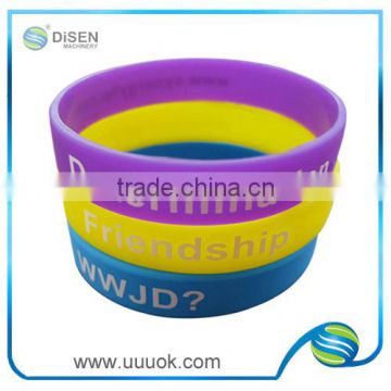 Cheap custom personalized silicone bracelet