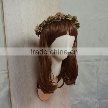 Matt White Wall mounted female mannequin head for hat and wig Shore Display