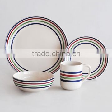 16pcs ceramic dinnerware set with handpainting