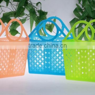 PE plastic basket with handle/Storage Basket/food basket