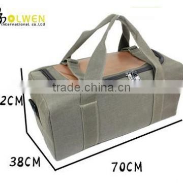 Simple design large canvas army duffel bag