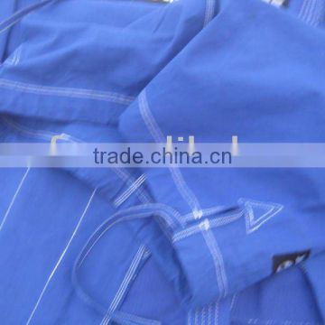 blue bjj gi uniform / gold weave jiu jitsu gi uniform training cloth