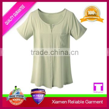 Gray colour plain women export quality t shirt