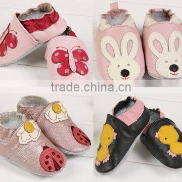 New design high quality hot-selling in European maket 2014 lovely kids leather shoes